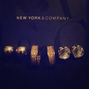 New York & Company Set of 3 Earrings